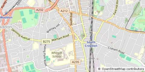 Map of South Croydon