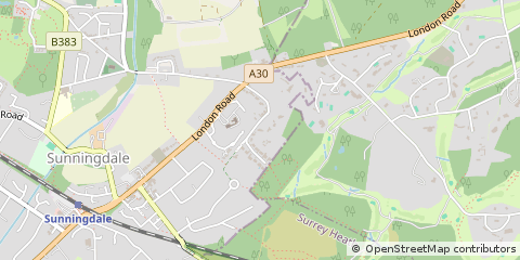 Map of Ascot, Berkshire