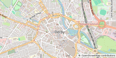 Map of Derby, Derbyshire