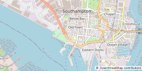 Map of Southampton