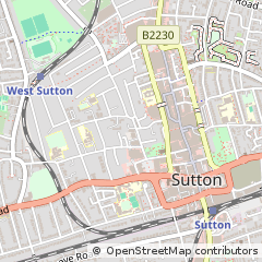 Map of Sutton, Surrey