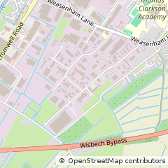 Map of Wisbech, Cambridgeshire