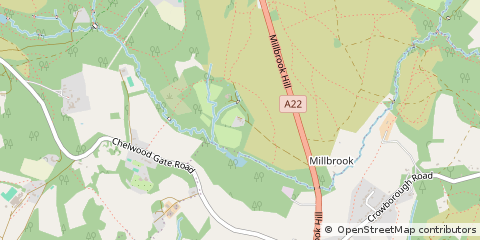 Map of Nutley, East Sussex