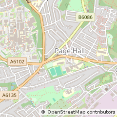 Map of Sheffield, South Yorkshire