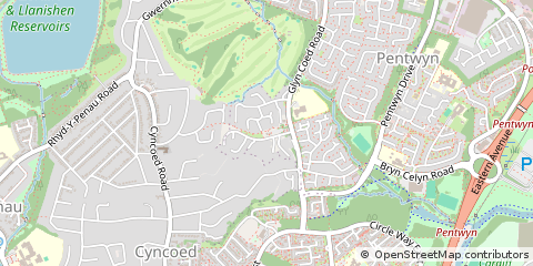 Map of South Glamorgan