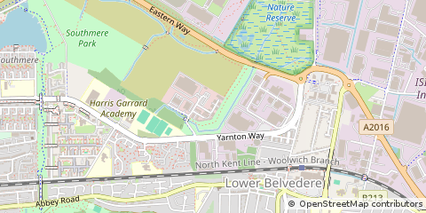 Map of Erith, Kent