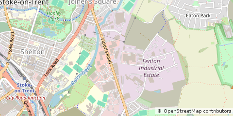 Map of Stoke-on-Trent, Stoke-on- Trent