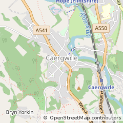 Map of Caergwrle, Flintshire