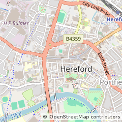 Map of Hereford