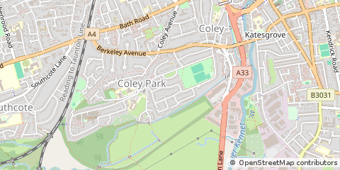Map of Reading, Berkshire
