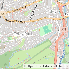 Map of Reading, Berkshire