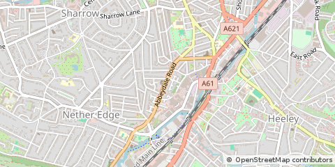Map of Sheffield