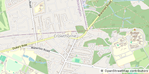 Map of Crowthorne
