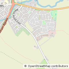 Map of Southam, Warwickshire