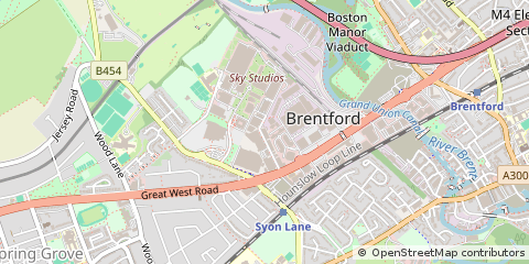 Map of Brentford, Middlesex