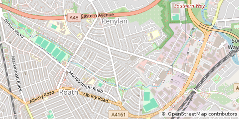 Map of Cardiff