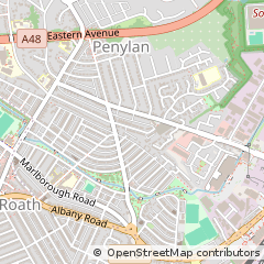 Map of Cardiff
