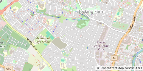 Map of Leicester