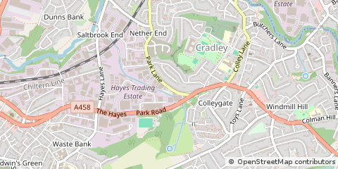 Map of West Midlands
