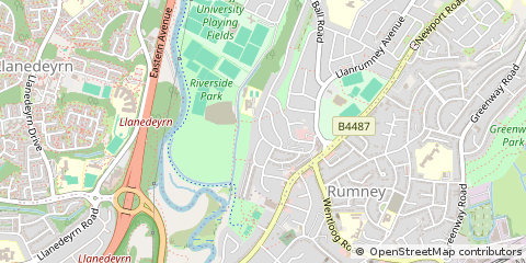 Map of Cardiff