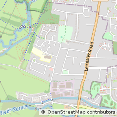 Map of Leicester, Leicestershire