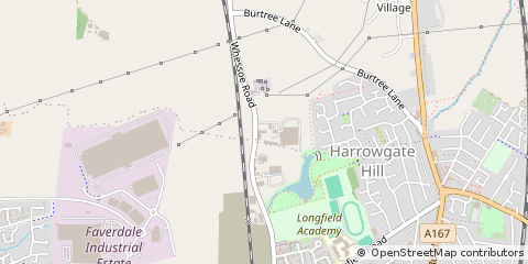 Map of Darlington, County Durham