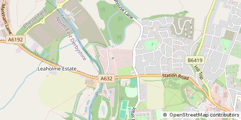 Map of Chesterfield