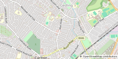 Map of Nottingham