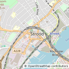 Map of Rochester, Kent