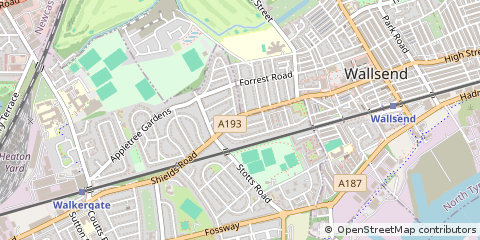 Map of Newcastle Upon Tyne