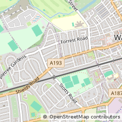 Map of Newcastle Upon Tyne