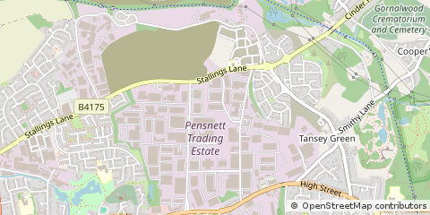 Map of Kingswinford, West Midlands