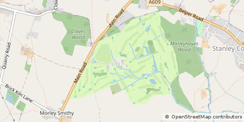 Map of Morley, Derbyshire