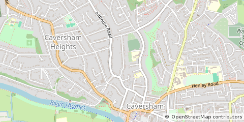 Map of Reading, Berkshire