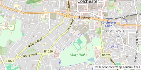 Map of Colchester, Essex