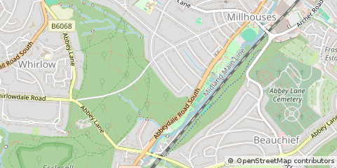 Map of Sheffield