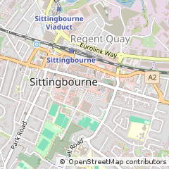 Map of Sittingbourne, Kent