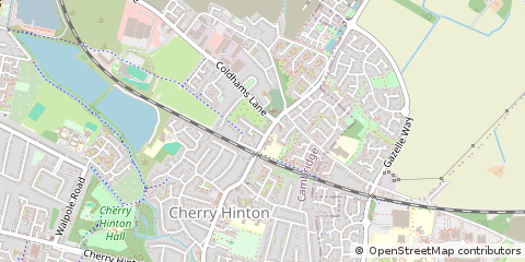 Map of Cambridge, Cambs