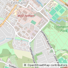 Map of Feltham, Surrey