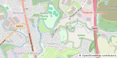 Map of Bury, Lancashire
