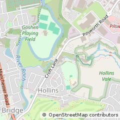 Map of Bury, Lancashire