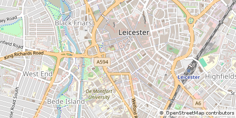Map of Leicester