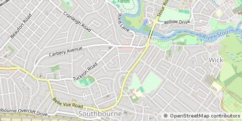 Map of Bournemouth