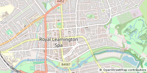 Map of Leamington SPA, Warwickshire