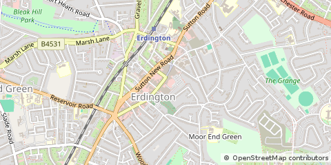 Map of Birmingham, Derbyshire