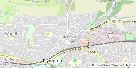 Map of Plymouth, Devon