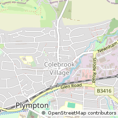 Map of Plymouth, Devon