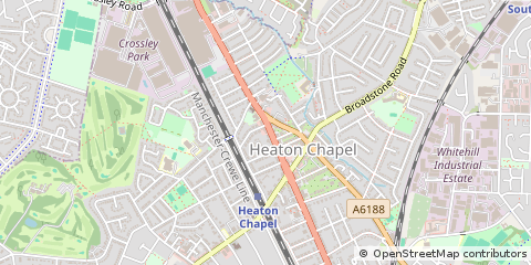 Map of Stockport, Cheshire