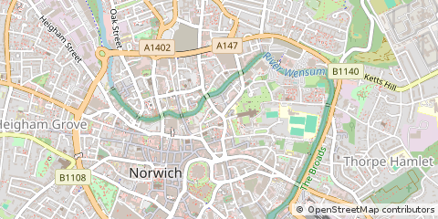 Map of Norwich, Norolk