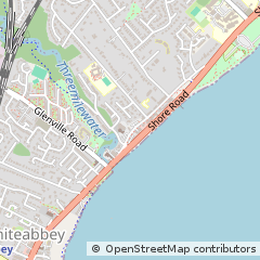 Map of Whiteabbey, CO. Antrim